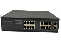 Schalter POE Gigabit Ethernet mit 16 POE-Häfen 2 Uplink-Häfen